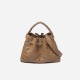 Leather Diamond Chain Bag, Bucket Bag, Handbag - Memoo.com